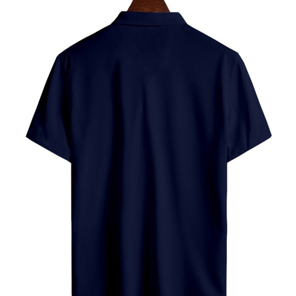 Men's Lapel Shirt Halloween Elements 3D Printing Short Sleeve Polo Shirt Top - Picture 8 of 9